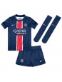 Billige Paris Saint-Germain Manuel Ugarte #4 Hjemmedraktsett Barn 2024-25 Kortermet (+ Korte bukser)